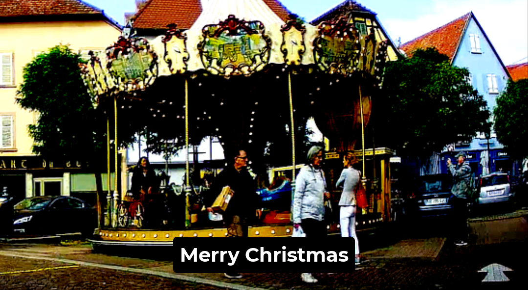 Obernai Carousel Christmas Video Greeting