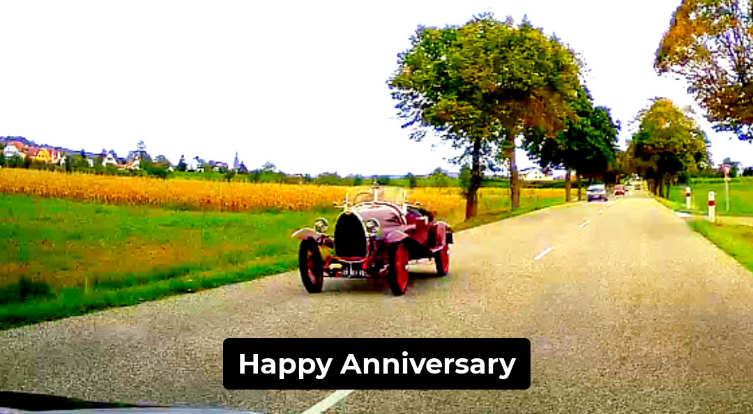 Right Hand Drive Anniversary Video Greeting