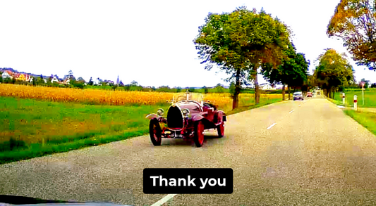 Right Hand Drive Thank You Video Greeting