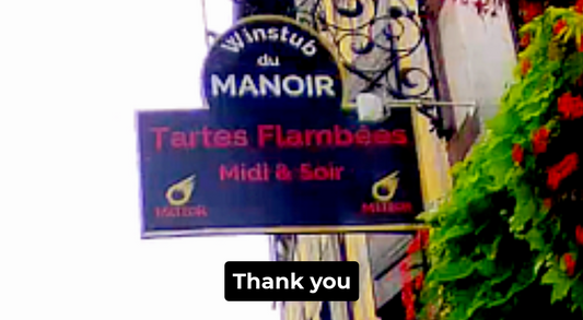 Tarte Flambee Thank You Video Greeting