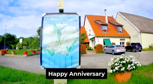 Wine Route Map Anniversary Video Greeting