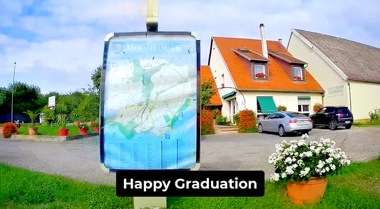 Wine Route Map Graduation Video Greeting