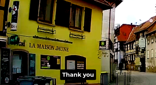 Yellow House Thank You Video Greeting